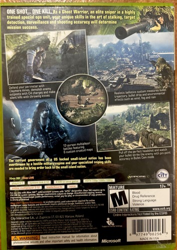 Sniper: Ghost Warrior (Xbox 360, 2010) Complete In Box with Manual / Tested - Picture 2 of 7