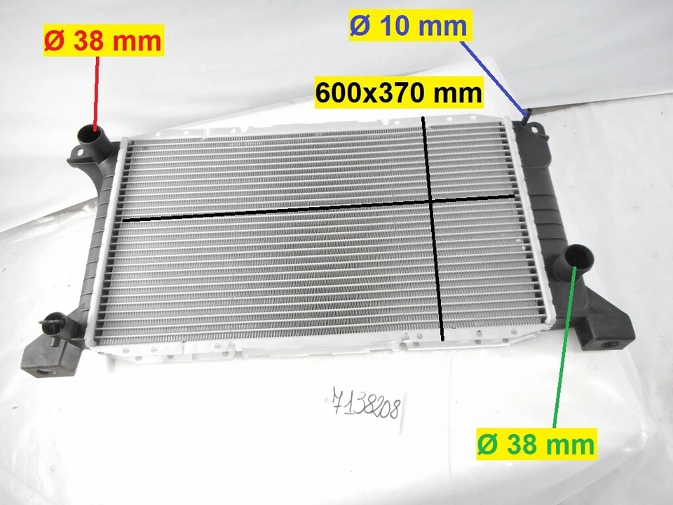 Radiator Water Cooling Engine Ford Transit 2,5 Diesel From 8/91-8/94 7138208 - Image 2 of 4