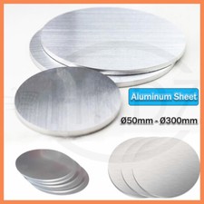 6061 Aluminum Round Sheet Blank Disc Plate Thick 1mm-6mm Diameter Ø100mm - 300mm