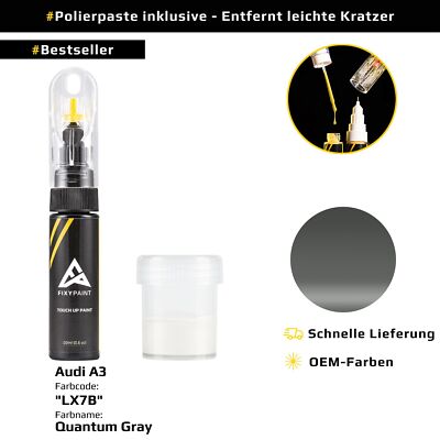 Lackstift für Audi A3 Code: LX7B Quantum Gray