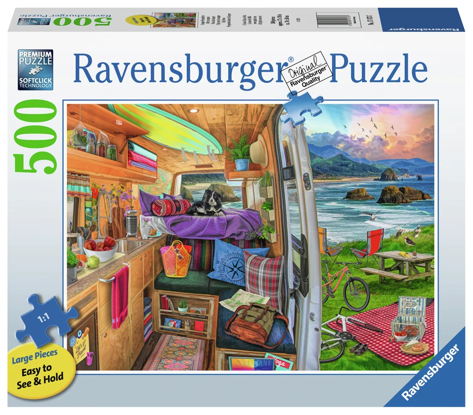 RAVENSBURGER PUZZLE*500 TEILE LARGE*RIG VIEWS*RARITÄT*NEU+OVP