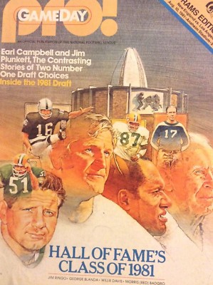 Pro! Gameday Magazine Hall Of Fames Jim Ringo August 10, 1981 062718nonrh