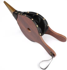 Wood Fireplace Bellows 15x6.5 Inch Air Blower Fan Hand Pump for Fire Pit BBQ