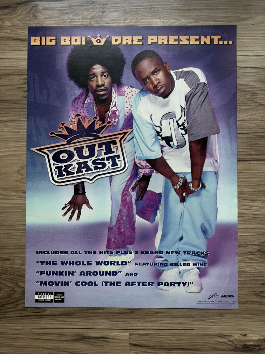 ☆OutKast☆ Hiphop 90s vintage poster Outkast Aquemini 1998 Album André 3000 Hip Hop Duo Singer