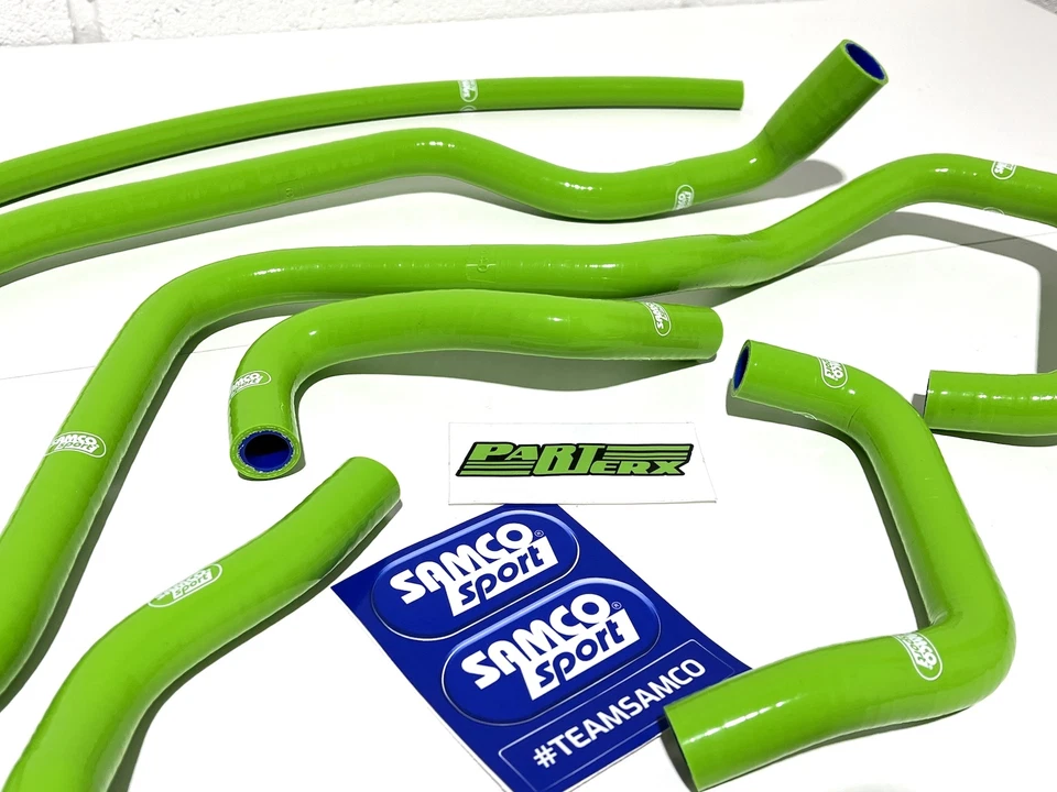 Mangueras de refrigerante auxiliares Samco Sport verdes recién hechas para Ford Fiesta XR2 MK2 Foto 4 de 4