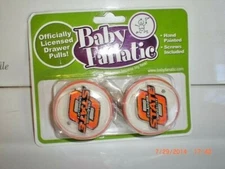 Pair of Oklahoma State Cowboys NCAA College BABY FANATIC Drawer Cabinet Pull Set