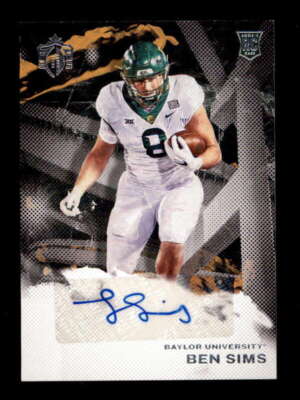 BEN SIMS 2023 PANINI GRIDIRON KINGS DRAFT PICKS ROOKIE AUTOGRAPH AUTO BF5897