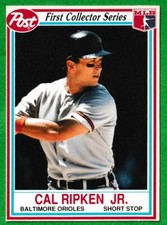 1990 Post Cereal First Collector Series Cal Ripken Jr. #21 Baltimore Orioles