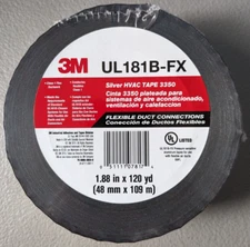 3M Silver HVAC Tape # 3350 1.88" x 120 yd UL-181B-FX
