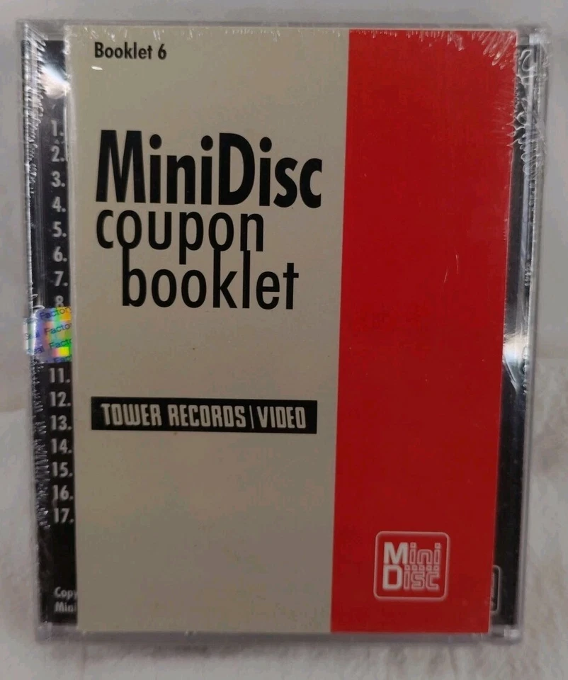 THE MD SAMPLER. MINIDISC Mini Disc Rare Sealed With Rose Records Coupon Booklet - Image 2 of 4