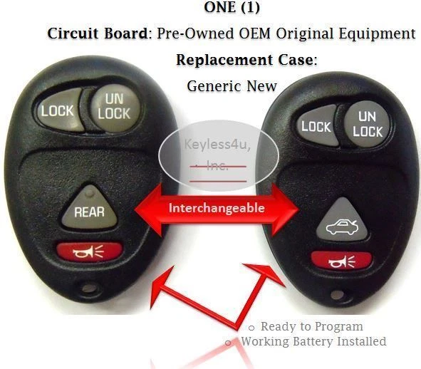 Unidad de transmisión remota llave control remoto langosta H3 GMC Chevrolet transpondedor Foto 2 de 4