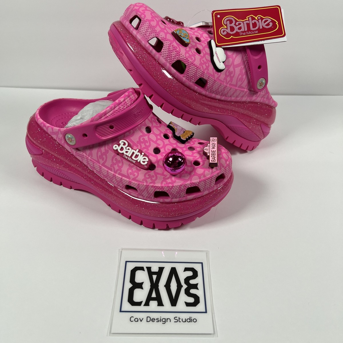 Crocs x Barbie The Movie Mega Crush Clog Pink Size 10W/8M