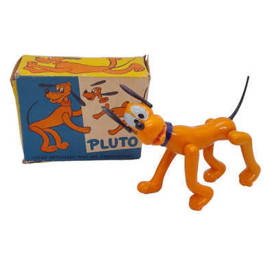 X-Rare Vintage 1960's WDP W. Disney's Pluto Dog Plastic