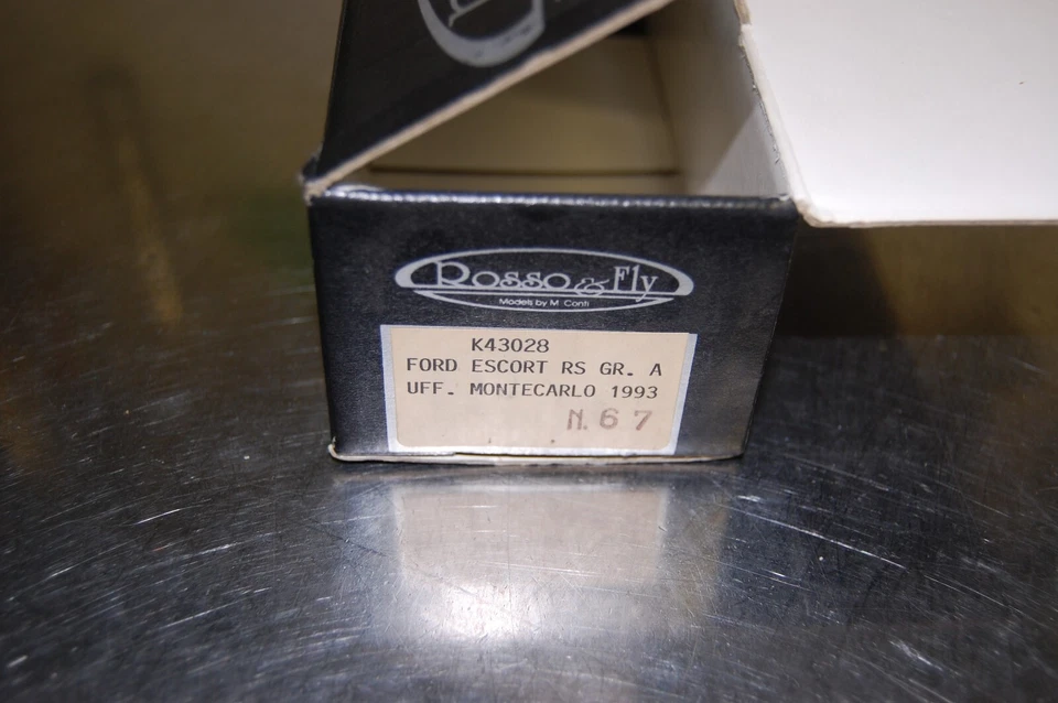 KIT 1/43 FORD ESCORT RS GR.A UFF. MONTECARLO 1993 ROSSO E FLY BY MICHELE CONTI - Immagine 2 di 4