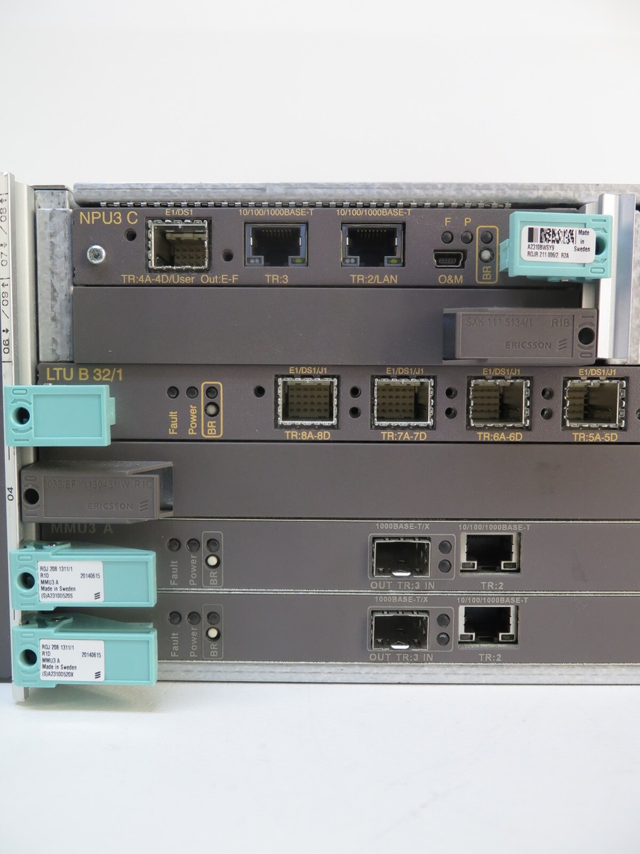 Ericsson / Mini-Link BFD 599 030/4 Subrack AMM 6p D w Ericsson / Mini-Link BFD 599 030/4 Subrack AMM 6p D w