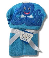 BABY EINSTEIN TOWEL HOODED BABY BOYS - BLUE - OCTOPUS