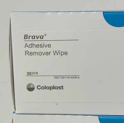 3 BOXES Coloplast 120115 Brava Adhesive Remover Wipes 3BX/30EA - Picture 3 of 3