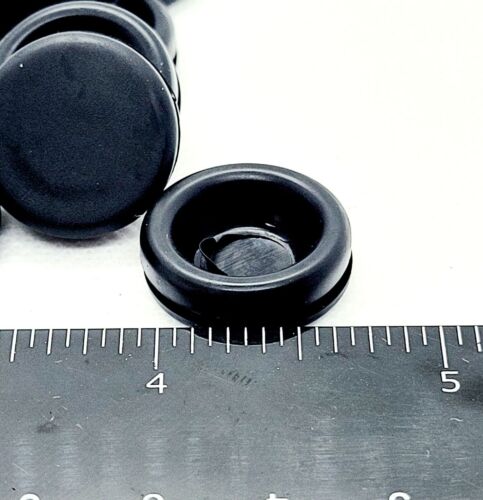 Enchufe de panel de ojal de goma maciza ID de 5/8" para paredes de 1/16" de espesor cubierta superior OD de 3/4" - Imagen 4 de 8