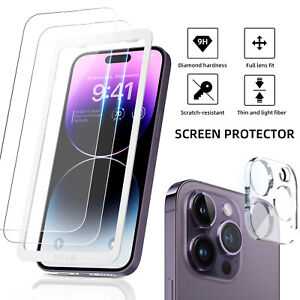 2X For Apple iPhone 14 Pro Max Tempered Glass Screen Protector Camera Lens Film - Click1Get2 Deals