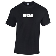 Vegan  Cotton T-shirt Shirt Blue Red Black White Gray Funny Vegetarian S - 5XL