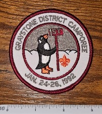 Graystone District Camporee January 1992 Penguin General Greene Council Patch