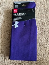 UA Under Armour Over the Calf Adult Soccer Socks Purple Medium