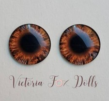 Blythe Doll Eyechips Brown Realistic Eye Chips 14mm Custom Furby Ooak Blythe Bjd