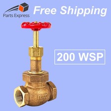 1" INDUSTRIAL BRONZE GLOBE VALVE (200 WSP) W/ PTFE SWIVEL DISC #81T