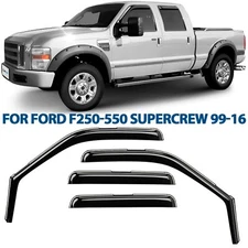 Rain Guards Vent Visors Shade for 1999-2016 Ford F-250 SuperCrew