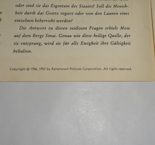 3 German Movie Program Charlton Heston 55 Days At Peking Ben-Hur 10 Commandments - Picture 12 of 23