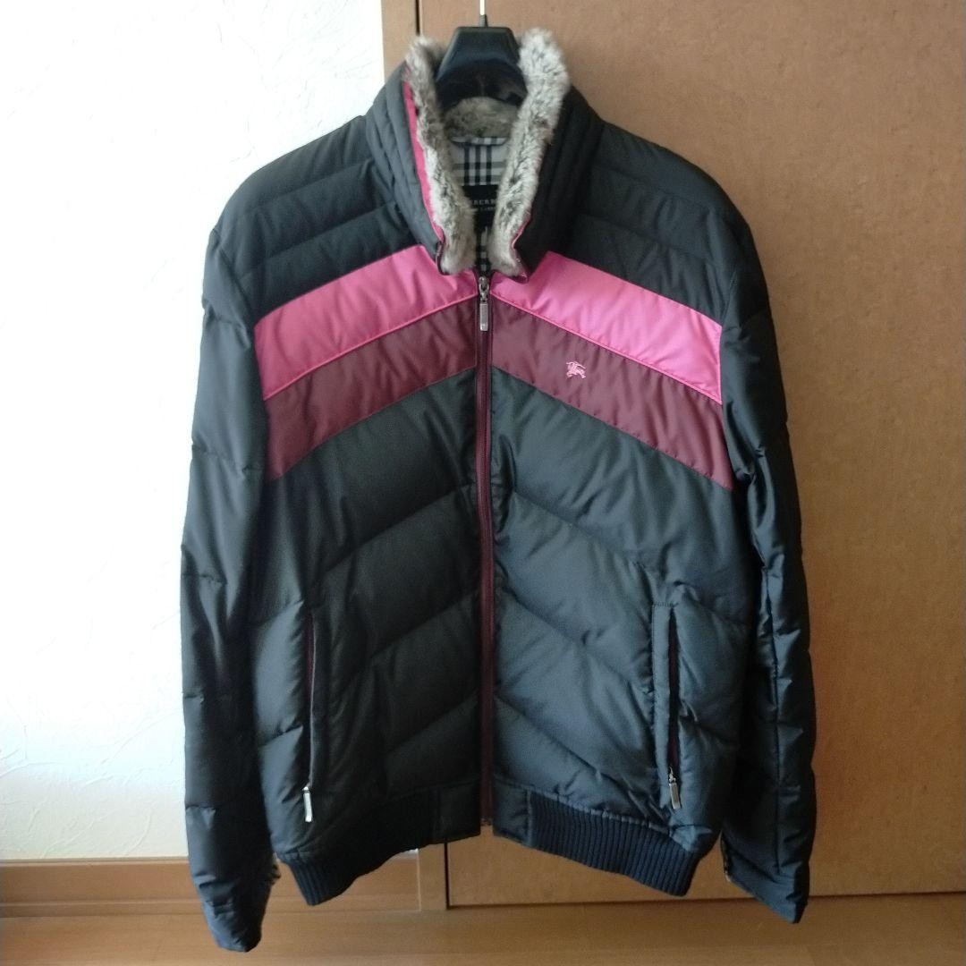 BURBERRY BLACK LABEL Down Jacket Black Size L From Japan