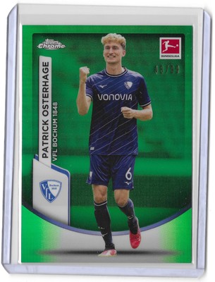 2023-24 Topps Chrome Bundesliga Green Refractor /99 PATRICK OSTERHAGE #9