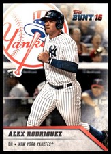 Alex Rodriguez 2016 Topps Bunt #112 Yankees MLB READ FREE SHIPPING AutographDen