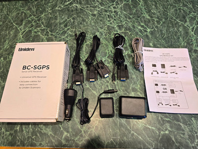 Uniden BC-SGPS Serial GPS Receiver Kit for Scanners w/ USB, Cables & Adapter