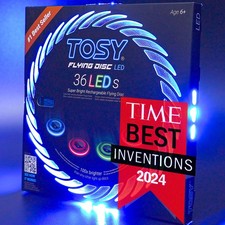 TOSY LED Flying Disc Rechargeable Glow Smart Frisbee 175g Outdoor Gift