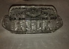 Vintage Anchor Hocking Star Of David Pattern Covered Butter Dish EAPG 1950’s