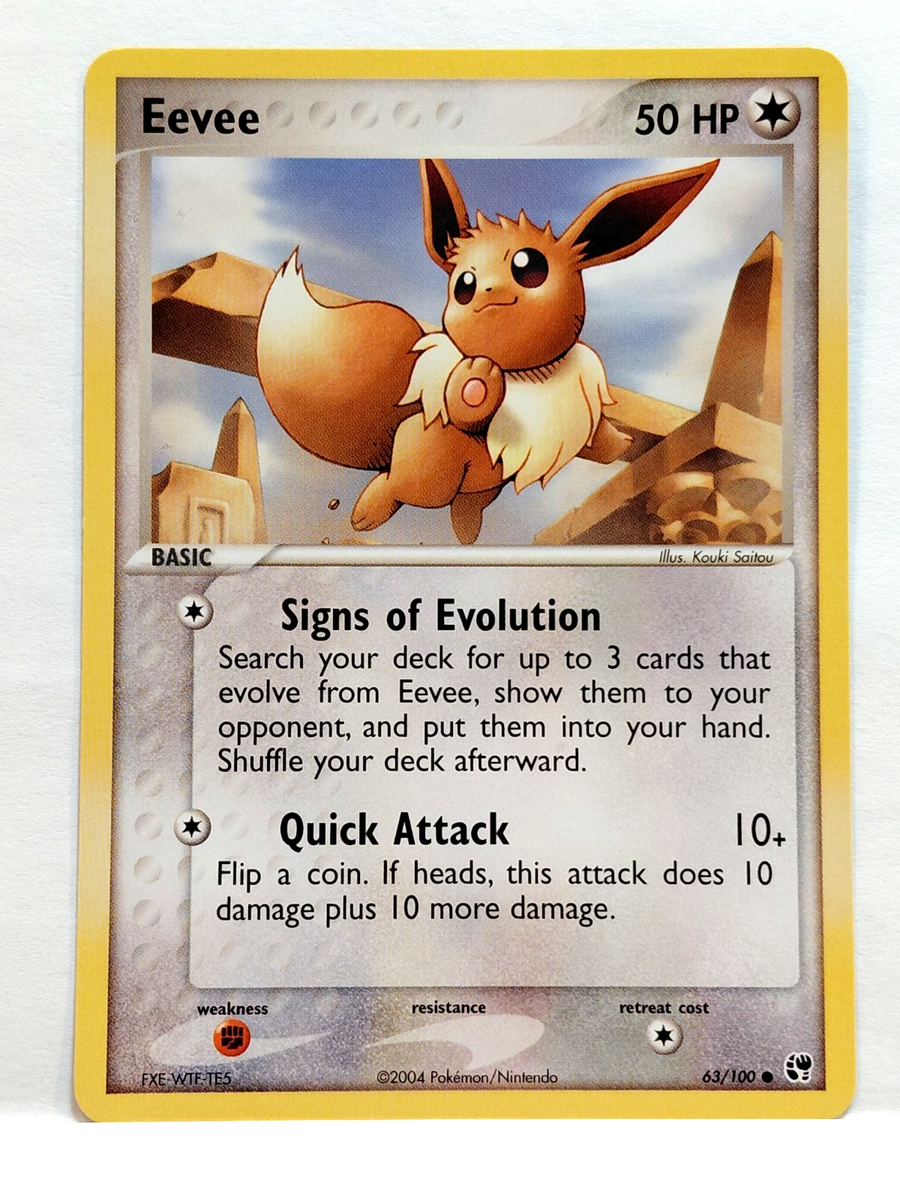 2004 POKEMON EEVEE 63/100 BASIC CARD | eBay