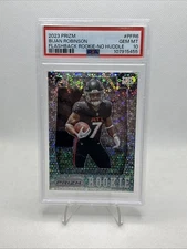 2023 Panini Prizm #PFR6 Bijan Robinson (RC) (Flashback No Huddle) (PSA 10)