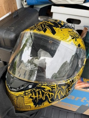 Vcan FF389 Hard Knock Full Face Motorcycle Helmet Gold/Black Size L