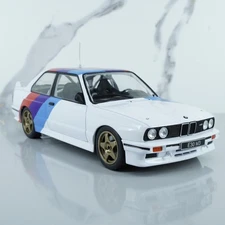 BMW M3 E30 (1989) by Whitebox – 1:24 Scale Diecast Model Racing Car DTM White