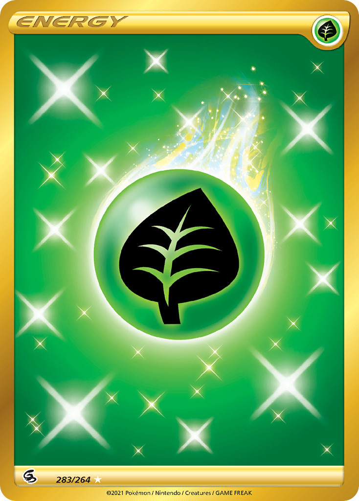 Pokemon Fusion Strike Secret Rare Grass Energy 283/264 - Near Mint (NM)