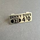 Dinky Toys No 321 - Massey Harris Manure Spreader - Vintage metal price tag