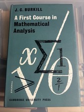 A FIRST COURSE IN MATHEMATICAL ANALYSIS - J C...