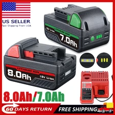 Battery For Milwaukee for M18 18V 8.0AH Extended Lithium 48-11-1890 / Charger