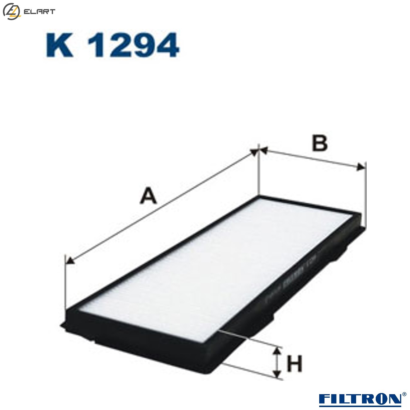 FILTER CABIN AIR K 1294 FOR SCANIA P,G,R,T/-/series DC9.12/13/16/11/18/17 8.9L
