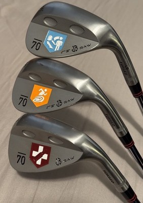 CUSTOM COD ZOMBIES THEMED Sub 70 JB Forged Raw Wedge Set, 50* 56* 60*, DG S300