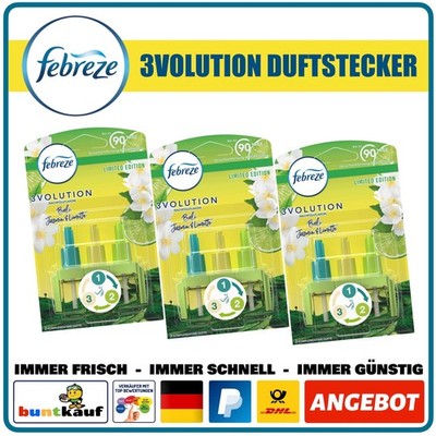 3er Pack Febreze 3Volution Nachfüller Bali Jasmin Limette