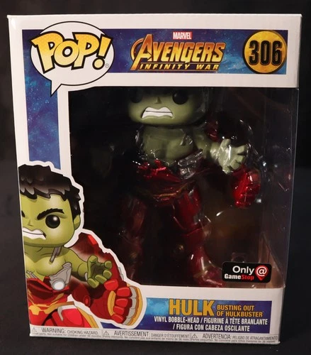 Funko Pop Marvel 306 Hulk Bursting Out Of Hulkbuster Vinyl Figure Factory Sealed