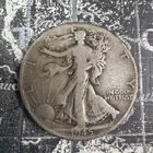 1945 D Walking Liberty Halves Exact Coins Pictured -FV106