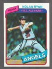 NOLAN RYAN 1980 Topps #580 Vintage Card California Angels HOF 80